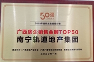 榮獲2019廣西房企銷(xiāo)售金額TOP50獎(jiǎng)項(xiàng)